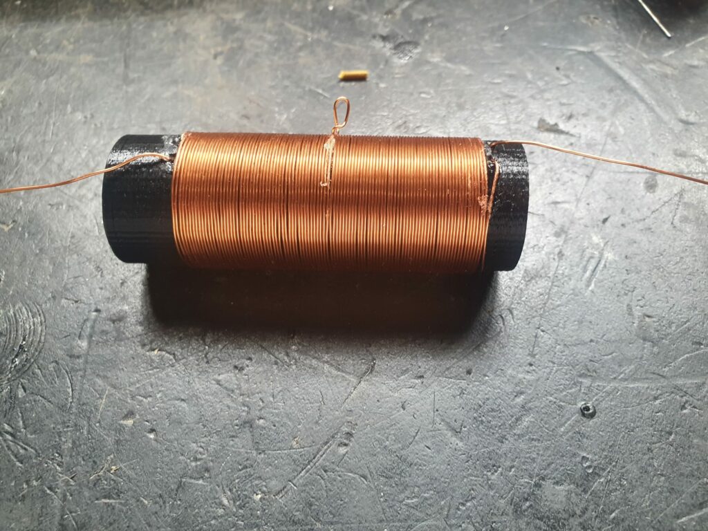 Bobina osciladora acabada