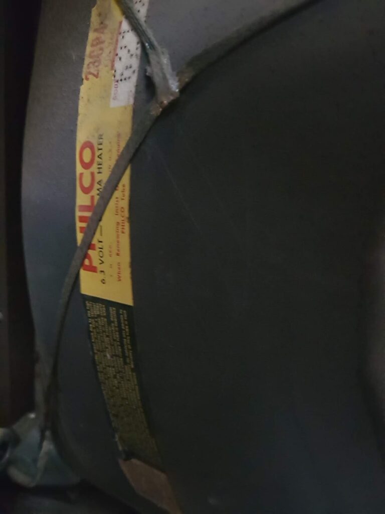 Advertencia del tubo de imagen Philco 23CP4