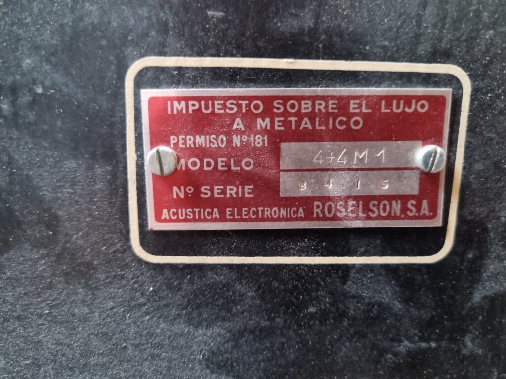 Impuesto de lujo al metálico de la Roselson Stereoletta